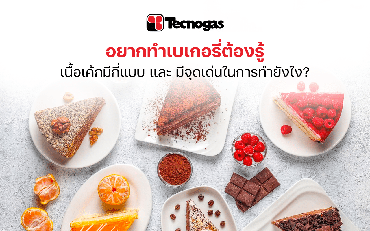 ไขข้อข้องใจเนื้อเค้กมีกี่แบบและแตกต่างกันยังไง
