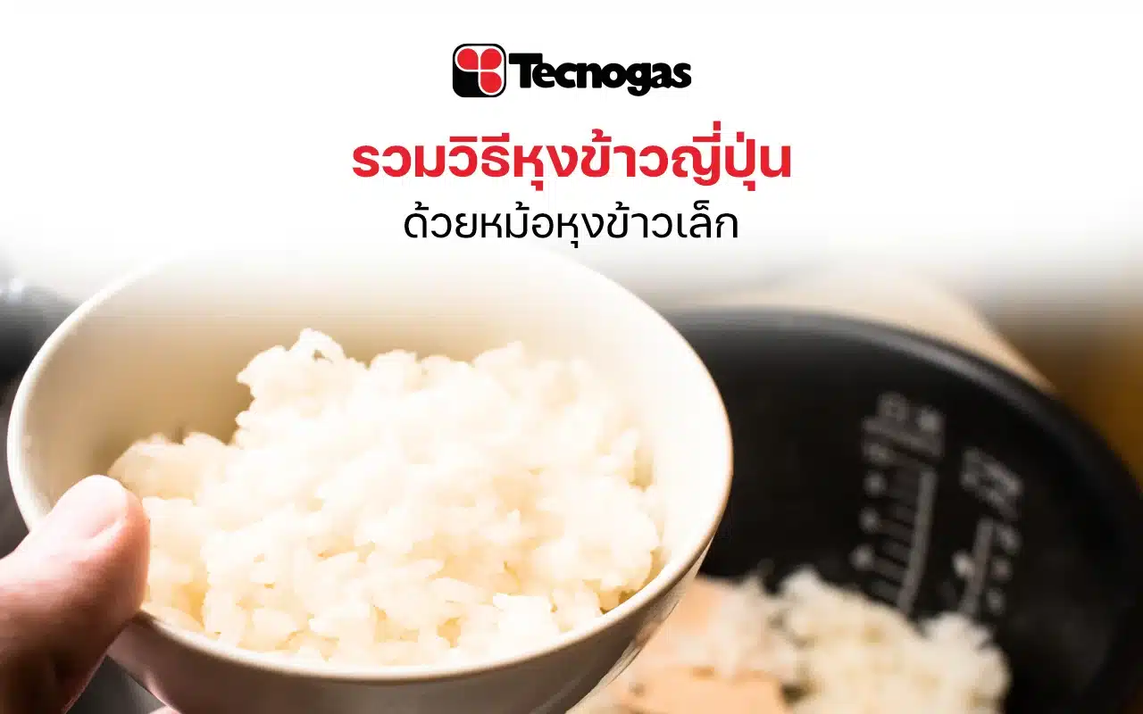 วิธีหุงข้าวญี่ปุ่นด้วยหม้อหุงข้าวเล็ก - tecnogas