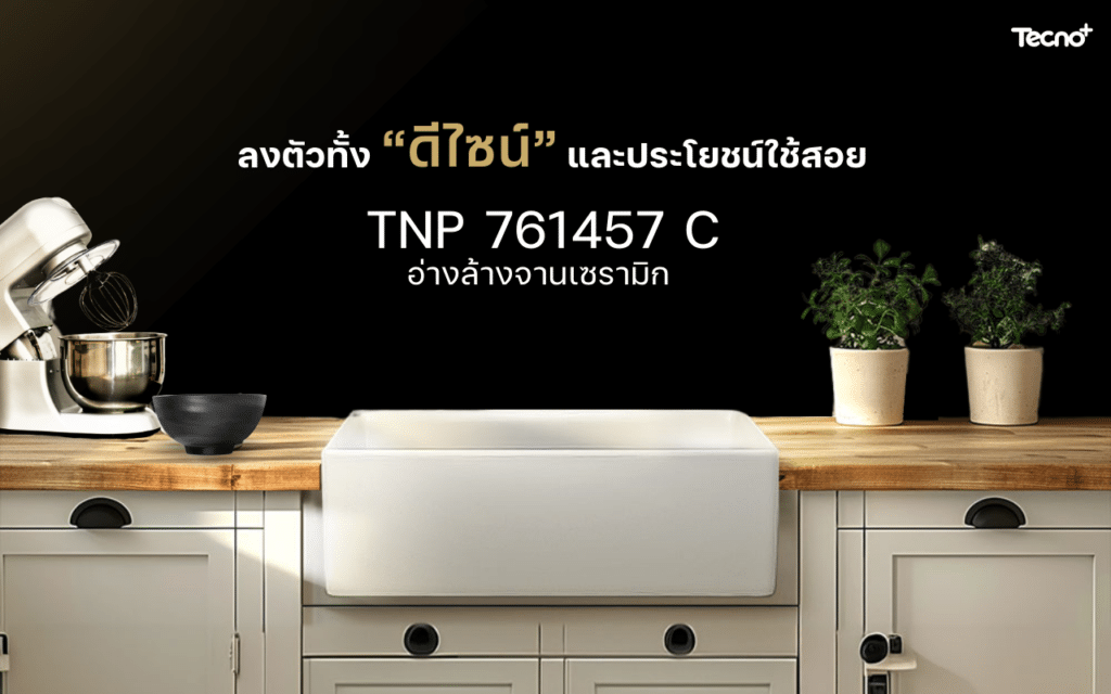 อ่างล้างจานเซรามิก TNP 761457 C